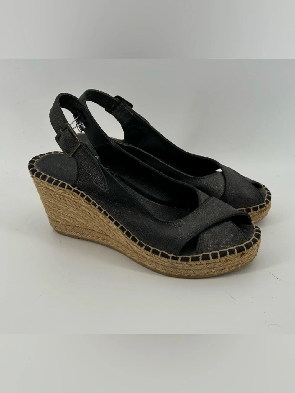 Andre Assous  Espadrille Slingback Wedge Sandals
